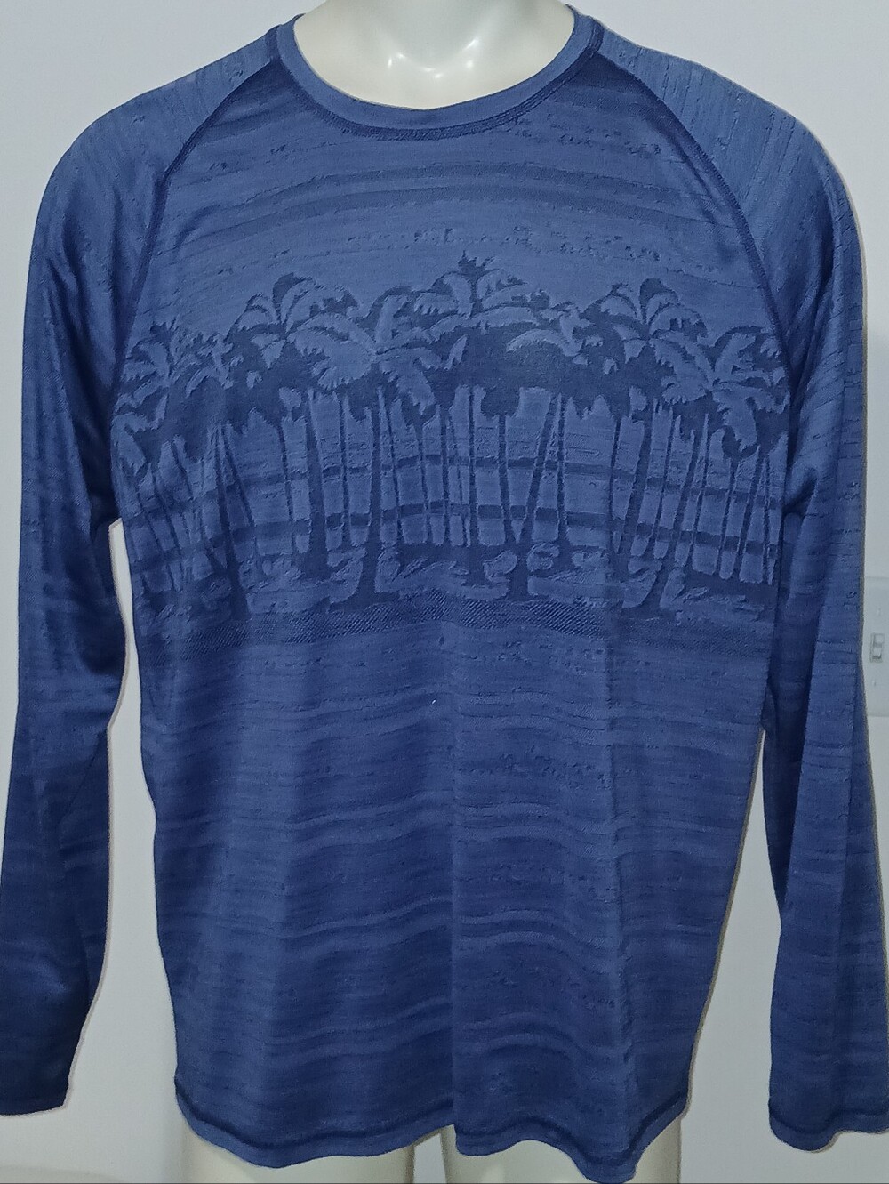 Tommy Bahama ISLAND ZONE Performance Palm Cruise Long Sleeve Pullover Shirt XL